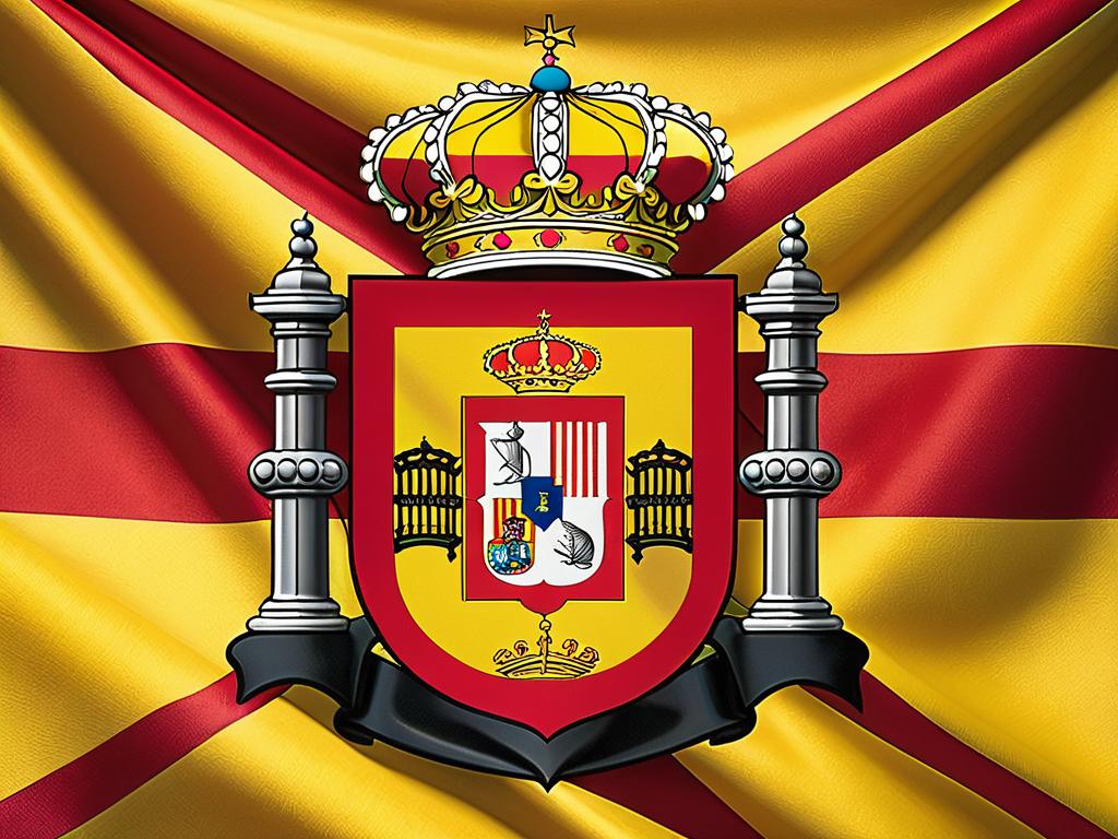 Герб Испании на флаге