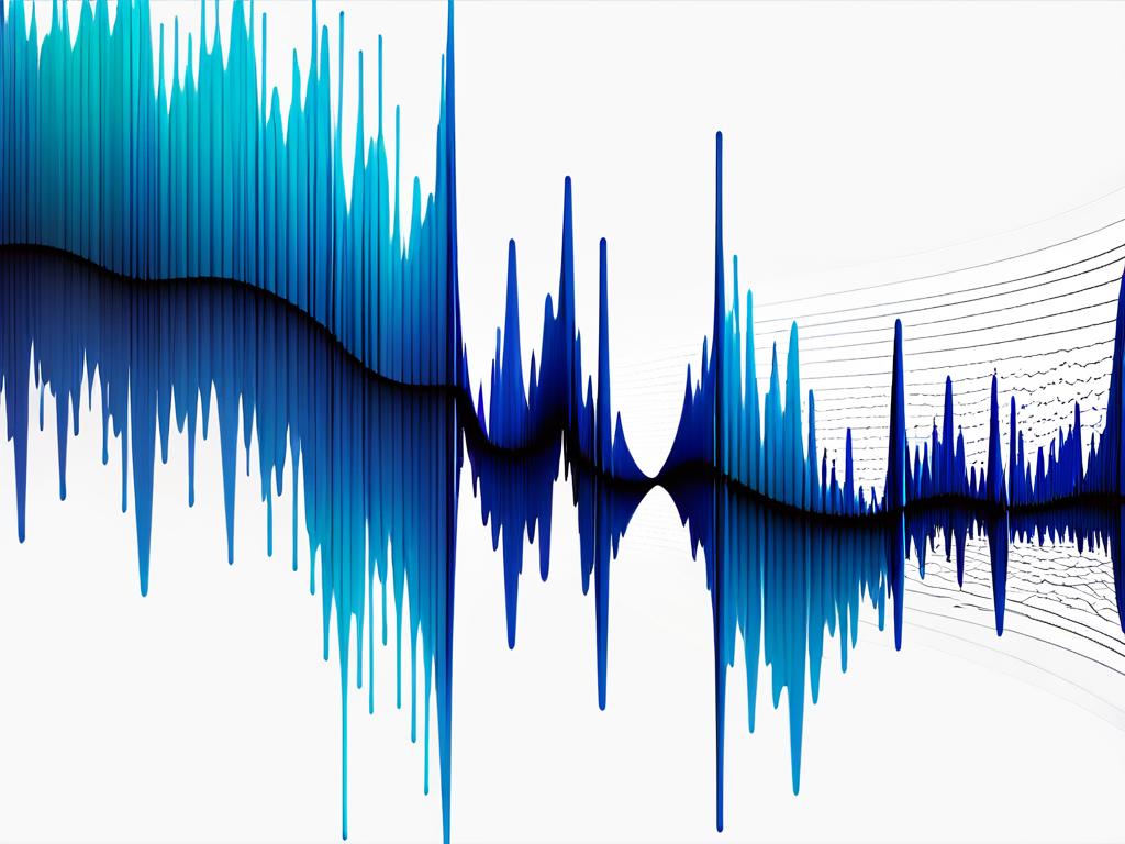 Звуковая волна с увеличением громкости