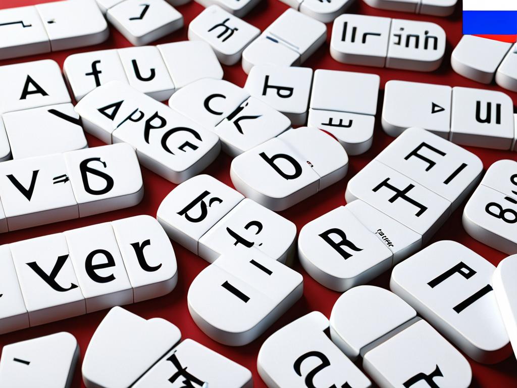 Фотография клавиатуры с русскими буквами