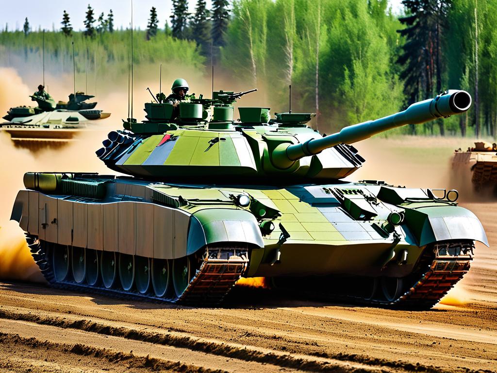 Фото модернизированного российского танка Т-72
