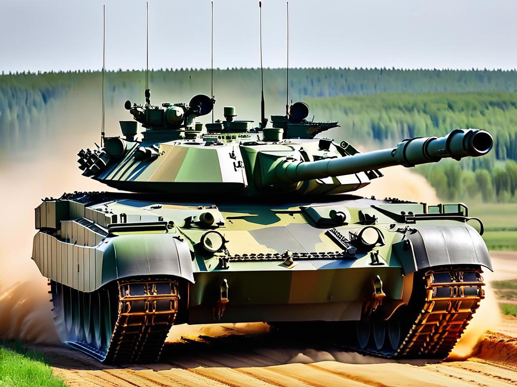 Фото модернизированного российского ОБТ Т-90М