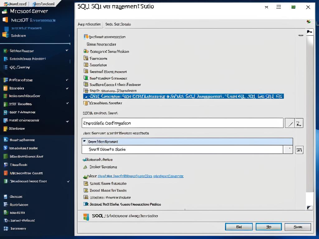 Скриншот интерфейса SQL Server Management Studio