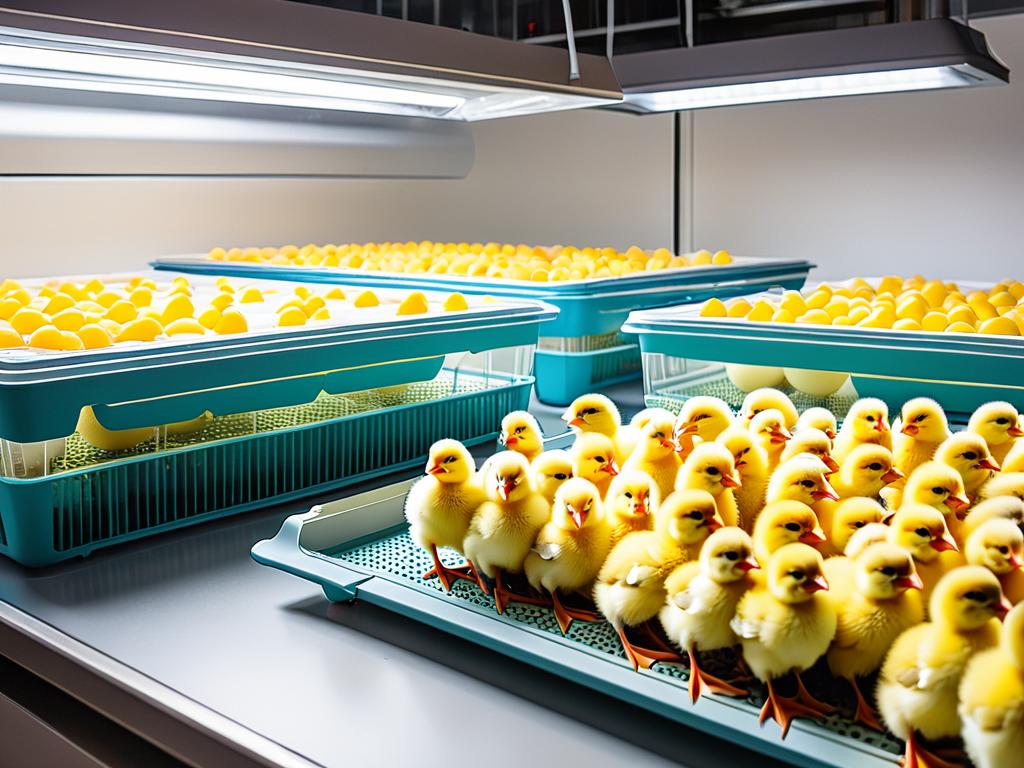 Фото инкубаторов с цыплятами иллюстрирует всю статью