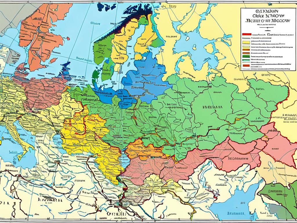 Расширение территории Московского княжества между 1300 и 1500 годами