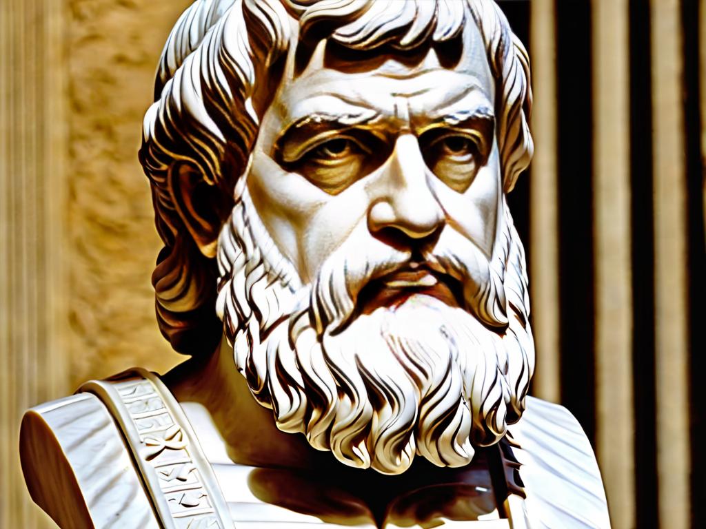 Бюст Платона, древнегреческого философа обсуждавшего справедливость