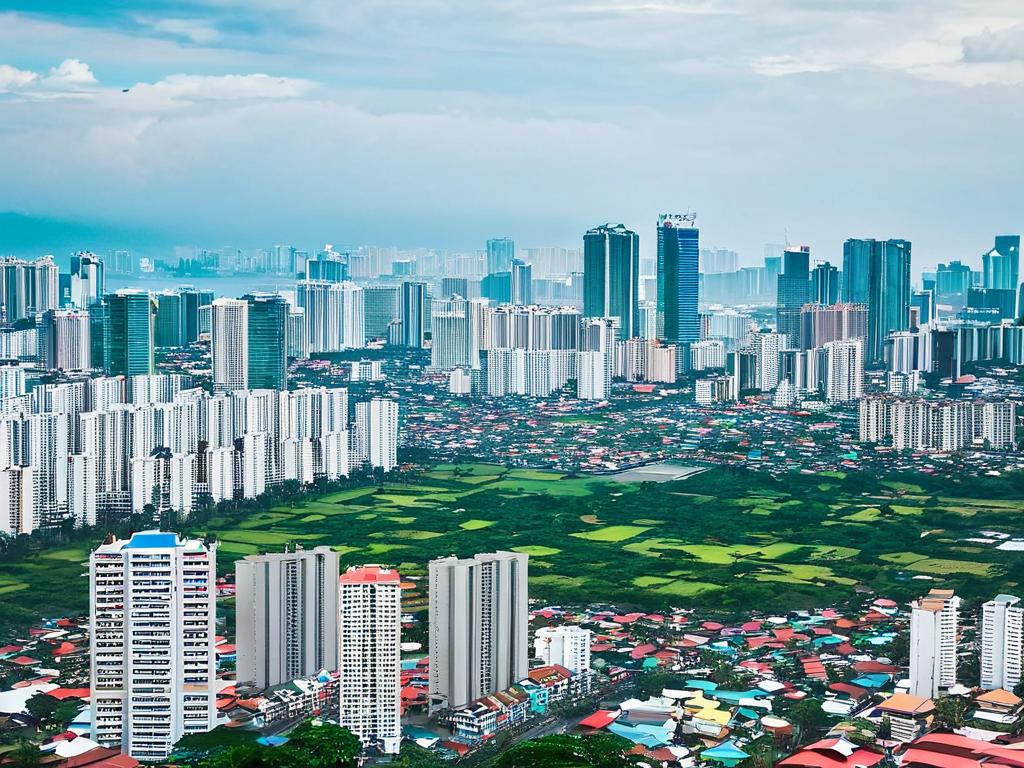 Застройка Манилы столицы Филиппин