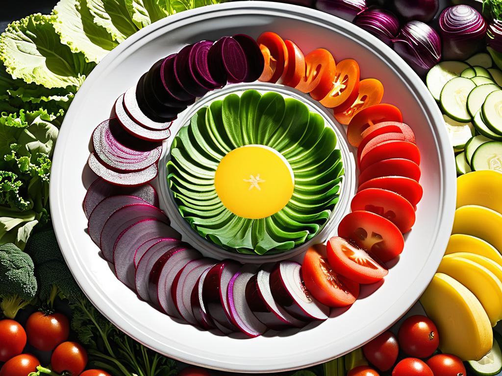 История возникновения салата «Светофор» из овощей красного, желтого и зеленого цвета