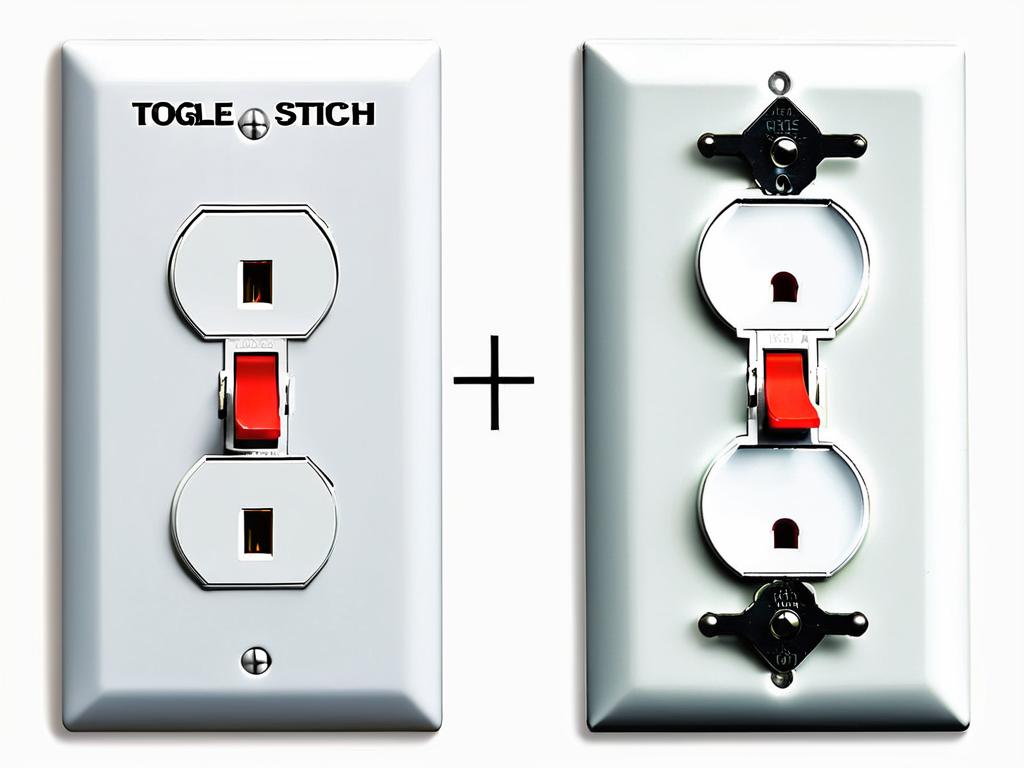 Схема, изображающая различные типы двухклавишных выключателей