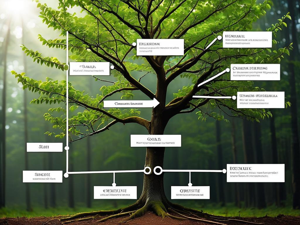 Схема дерева целей организации