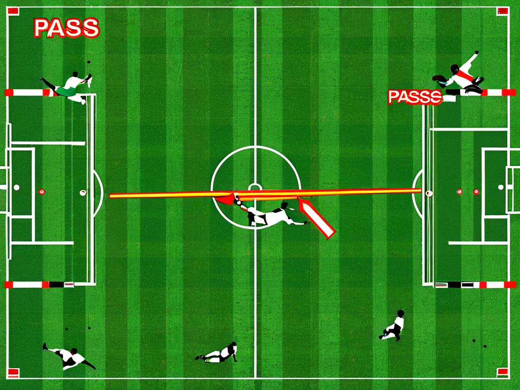 Разные виды пасов в футболе