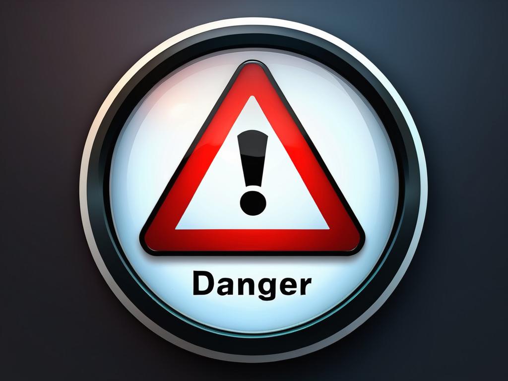 Знак опасности для описания возможных рисков безопасности при включении отладки по USB