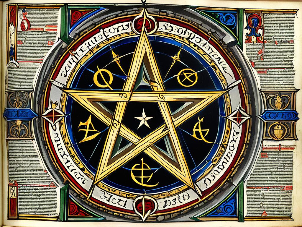 Пентаграмма в оккультных рукописях средневековой Европы