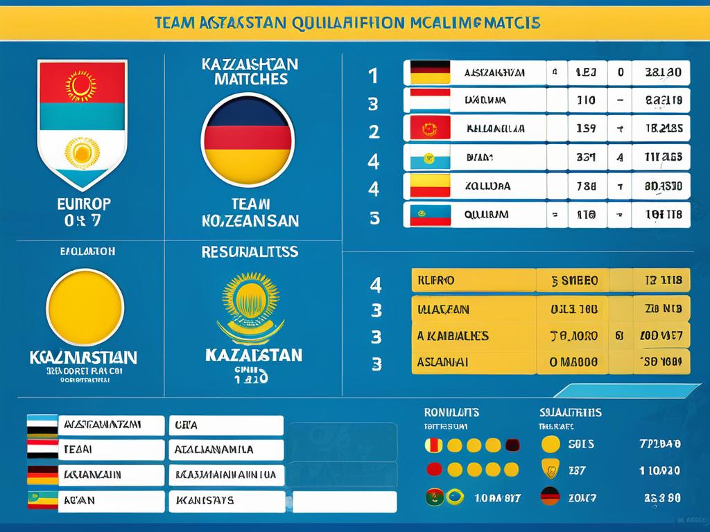 Инфографика результаты статистика матчей сборной Казахстана квалификации Евро