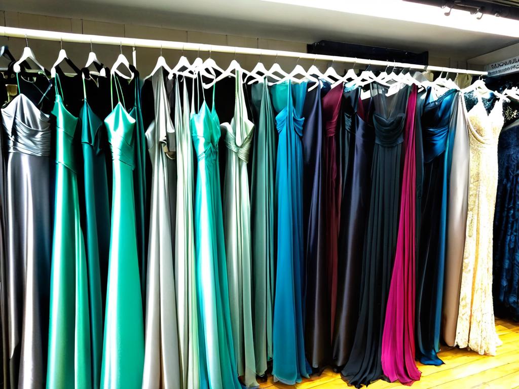 Атлас, кружево, шифон - популярные ткани для вечерних платьев