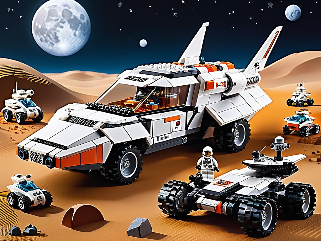 Подробное описание футуристических космических наборов Лего на фото