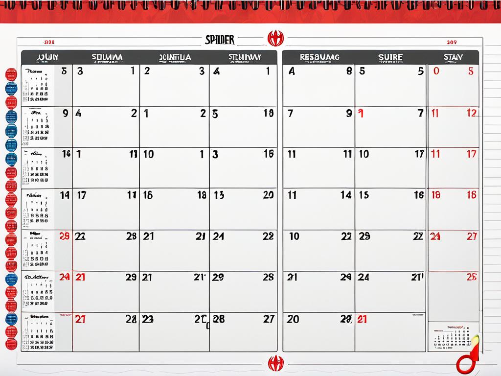 Календарь премьер с выделенной красным карандашом датой выхода фильма «Человек-паук 4» 27 июня 2025