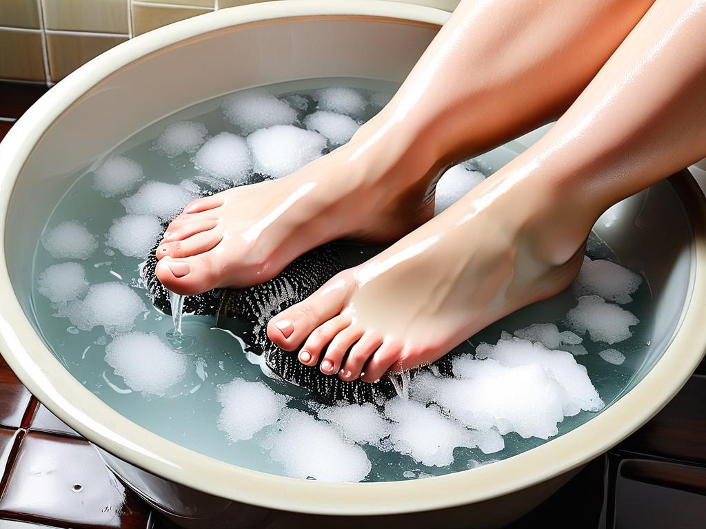 Фото как лечить вросший ноготь ванночками с солью
