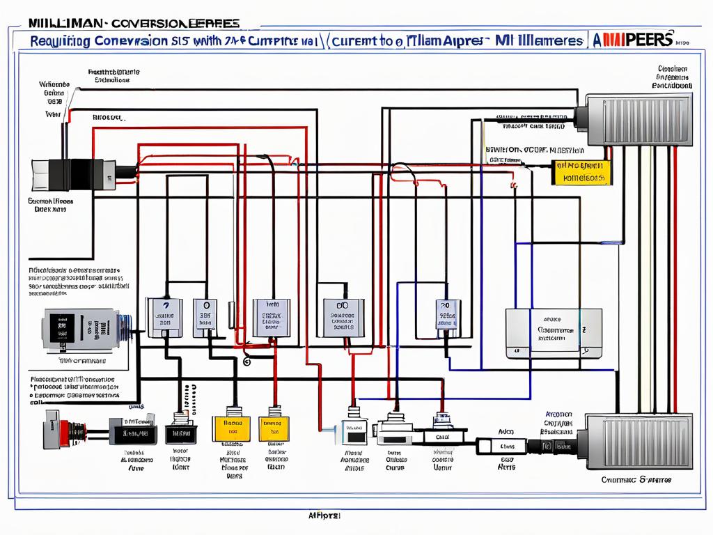 Пример электрической схемы, где нужен пересчет тока из миллиампер в амперы