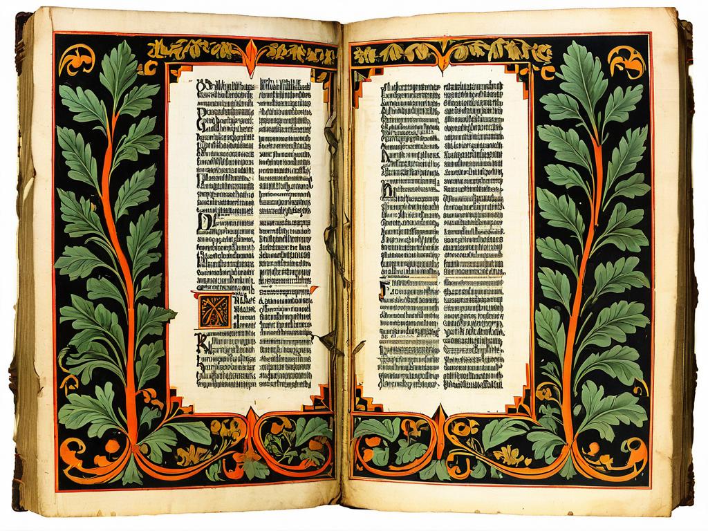 Страница старинной книги с текстом басни Крылова «Листы и корни» на русском языке