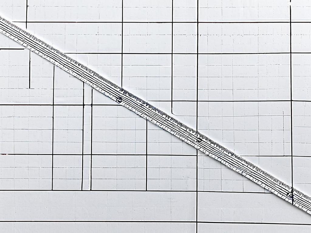 Ломаная линия из трех звеньев, начерченная с помощью линейки на клетчатой бумаге