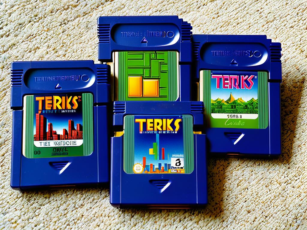 Картриджи с игрой Тетрис для игровой консоли Game Boy компании Nintendo