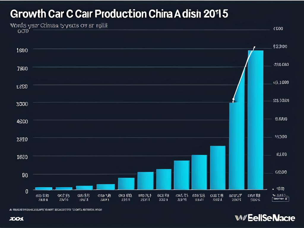 График роста производства автомобилей в Китае по годам