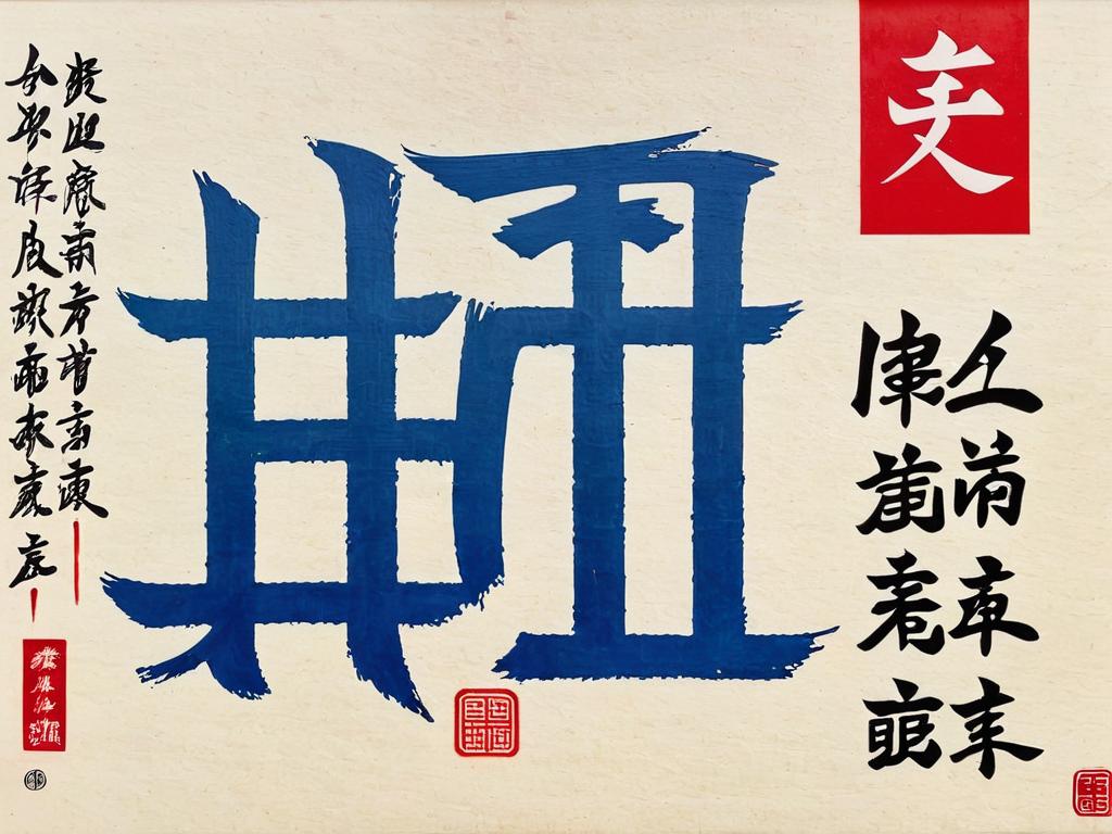 Фотография, наглядно демонстрирующая структуру и черты некоторых базовых китайских иероглифов