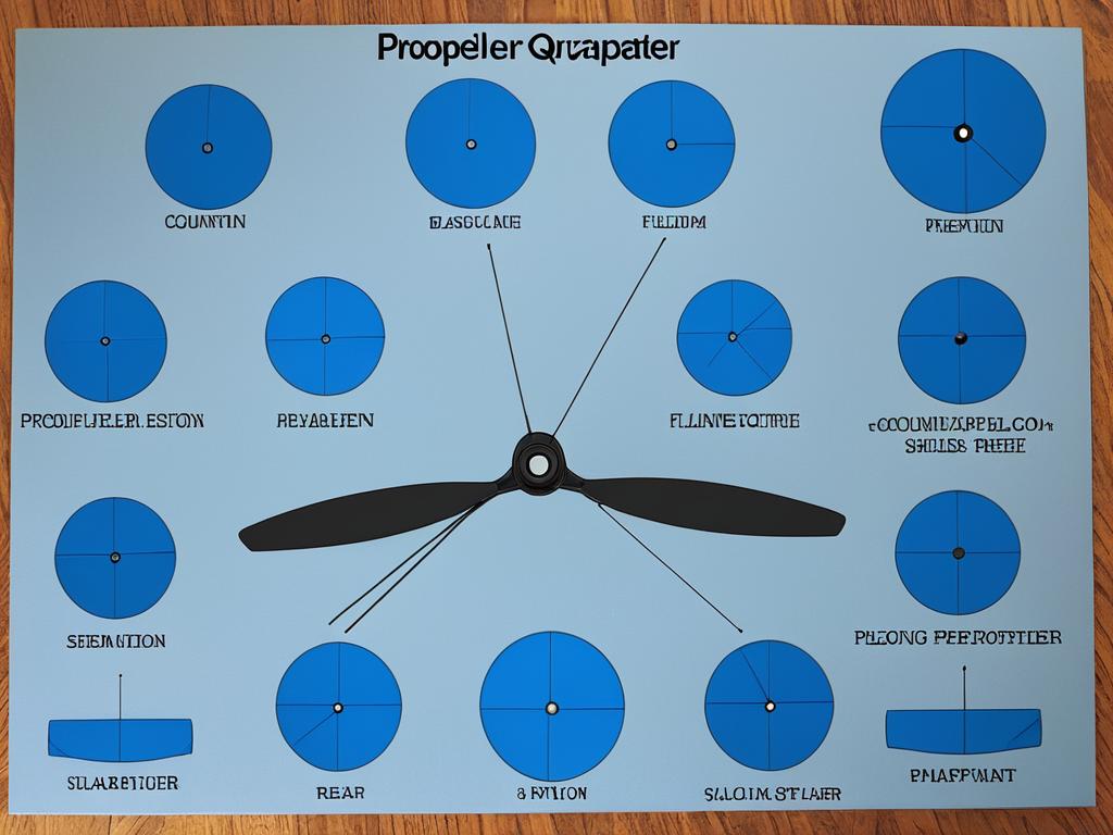 Различные варианты пропеллеров для квадрокоптера