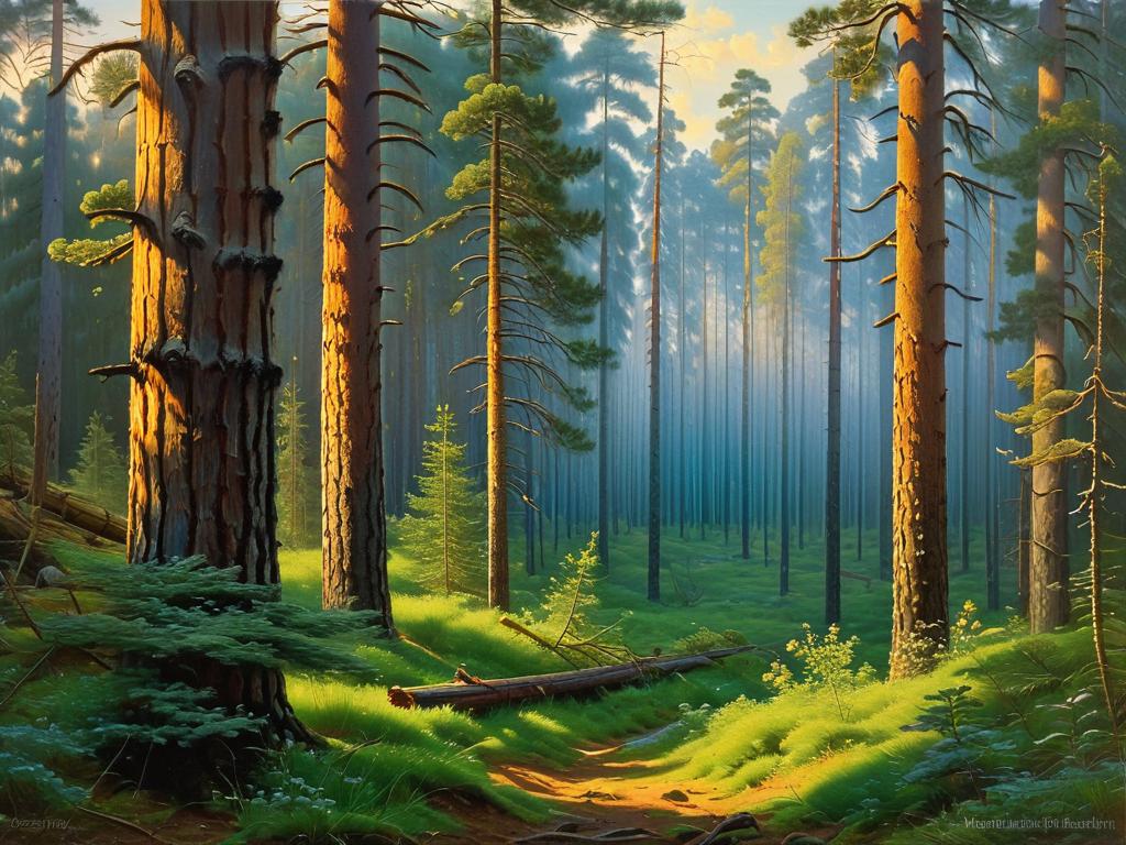 История написания Утра в сосновом лесу