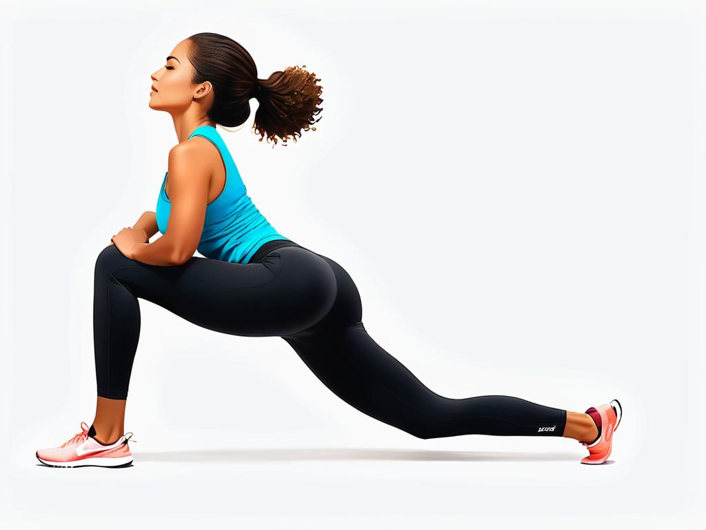 Изображение женщины, выполняющей упражнение на растяжку спины