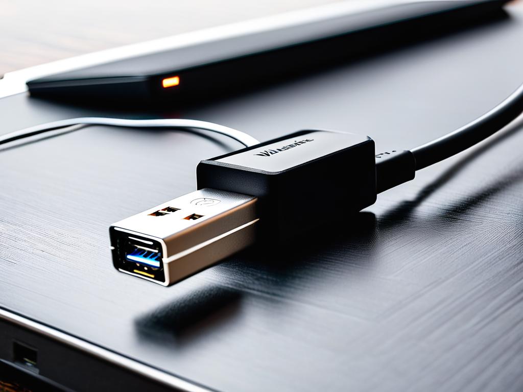 USB-адаптер для беспроводной мыши в ноутбуке