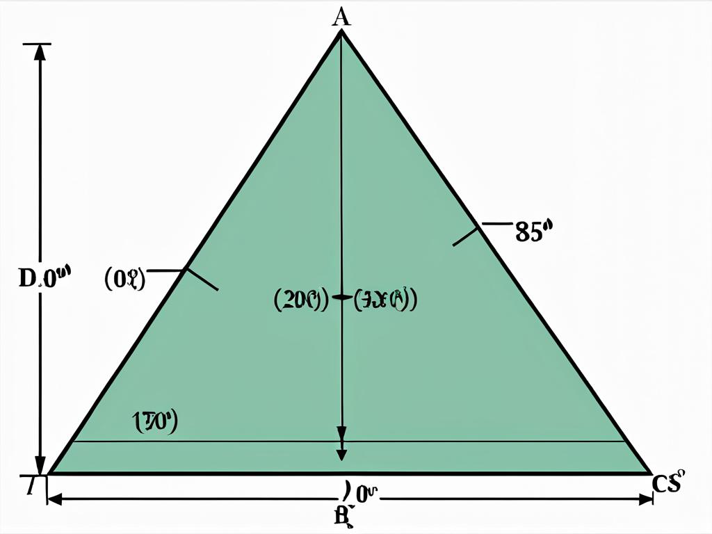 Изображение прямоугольного треугольника с подписанными катетами - прилежащим и противолежащим.