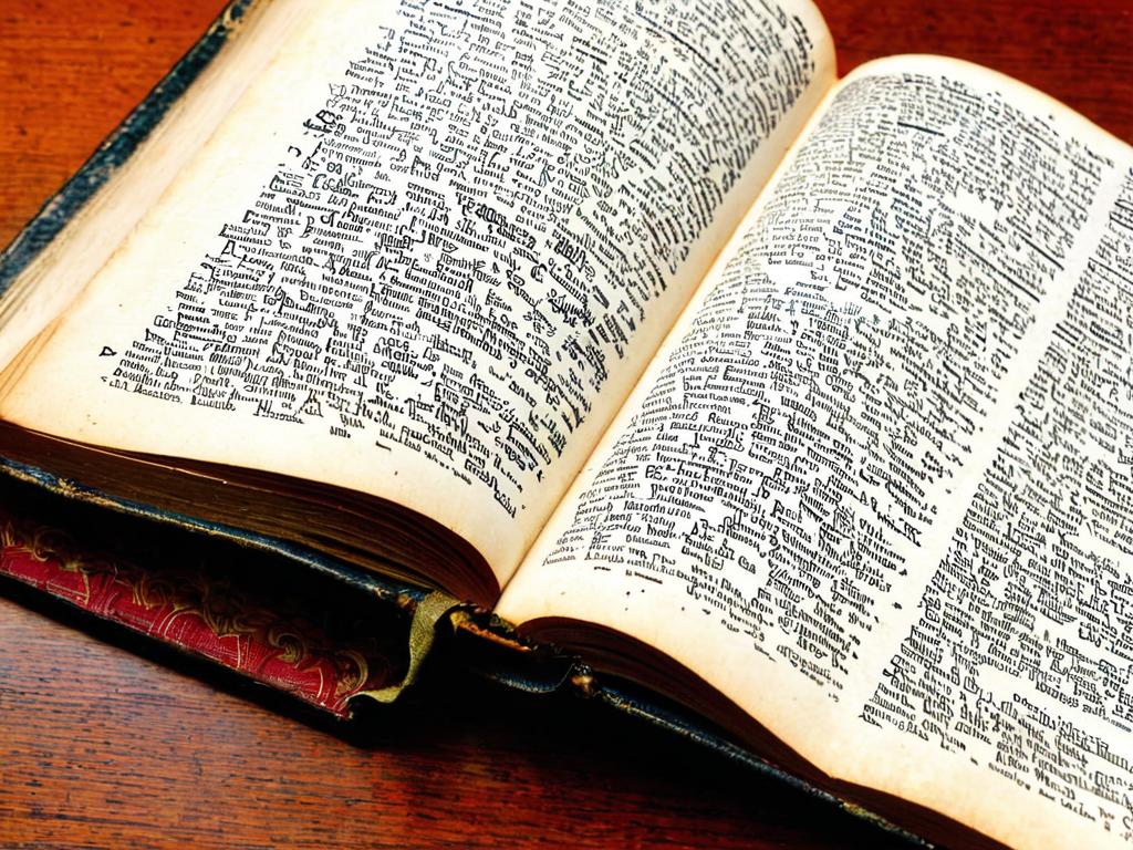 Старый словарь, открытый на странице с выделенным именем Варвара