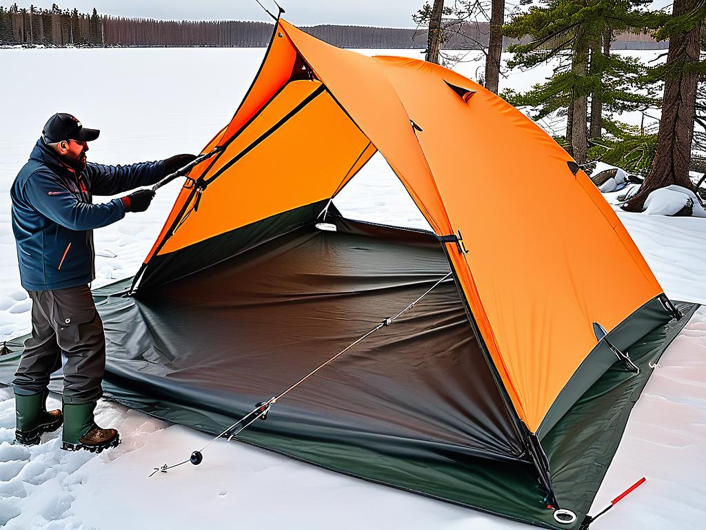 Инструменты для сборки зимней палатки