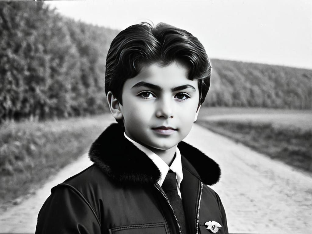 Черно-белая фотография молодого Никиты Емшанова в начале карьеры