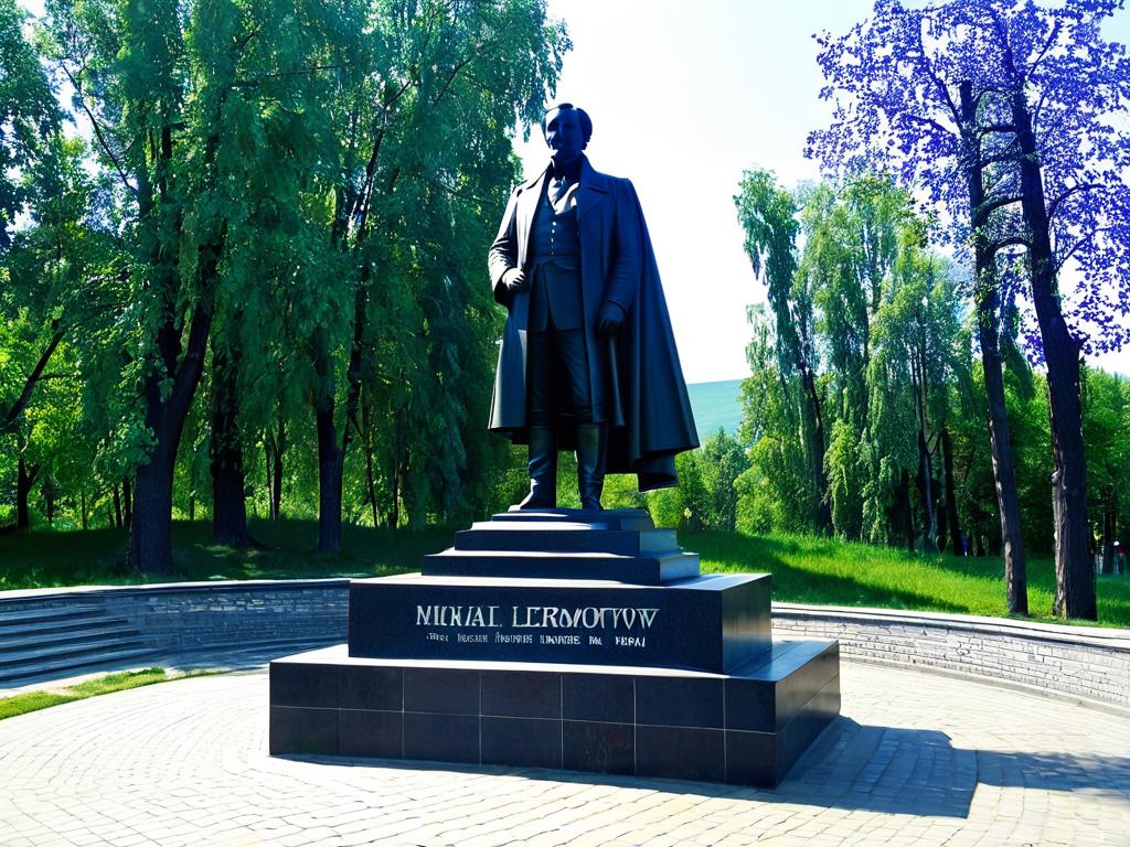 Памятник Лермонтову Пятигорск дуэль