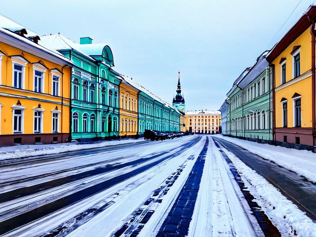 Исторические здания на Спасской улице в Кирове