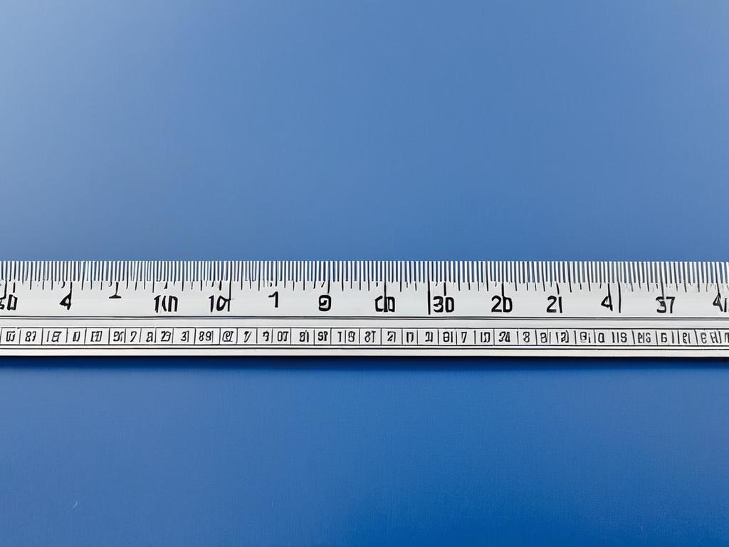 Линейка с делениями в сантиметрах и дюймах для измерения длины