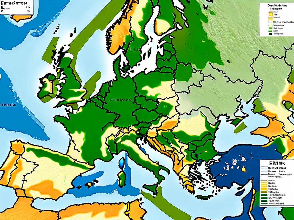 Карта ареала горностая в лесах Евразии и Северной Америки