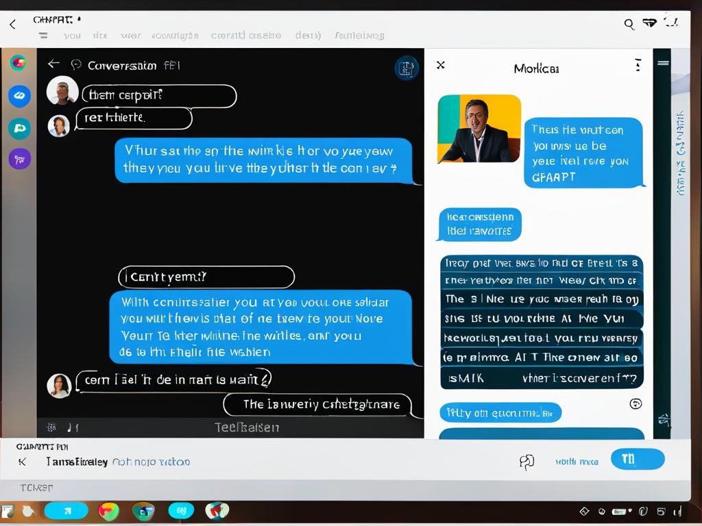 На фото экран с диалогом человека и ChatGPT