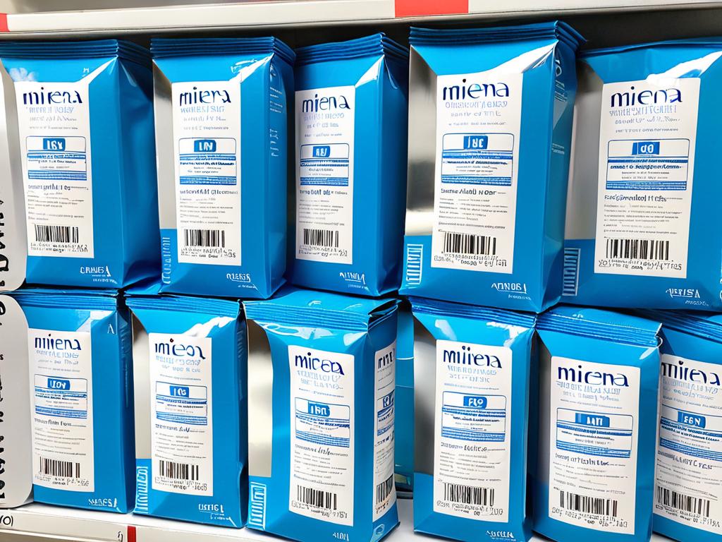 Несколько упаковок контрацептива Мирена