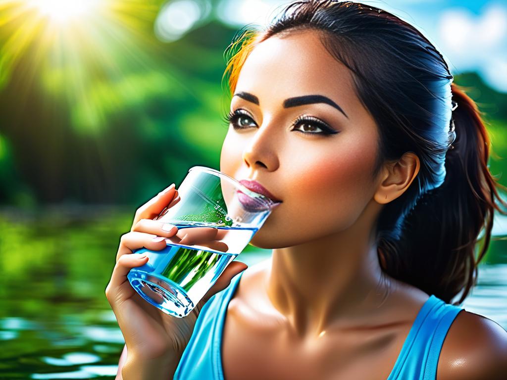Питье вода улучшает здоровье, красоту и самочувствие многими способами
