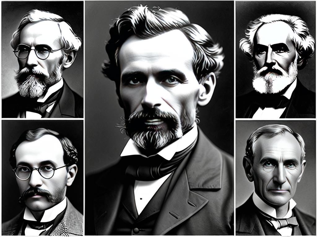 Портреты пионеров математической логики, повлиявших на научную методологию в 19-20 вв.