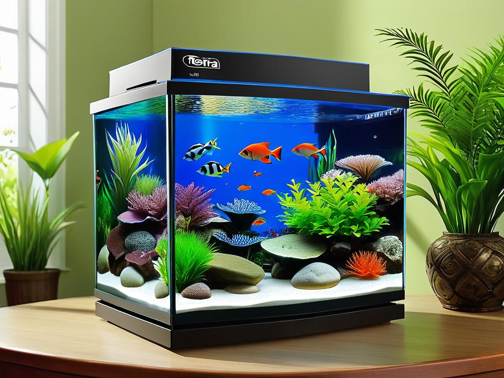 Изображение, иллюстрирующее основные преимущества аквариумов Tetra