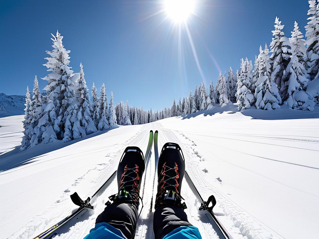Проверка совместимости крепления беговых лыжных ботинок с лыжами перед спуском