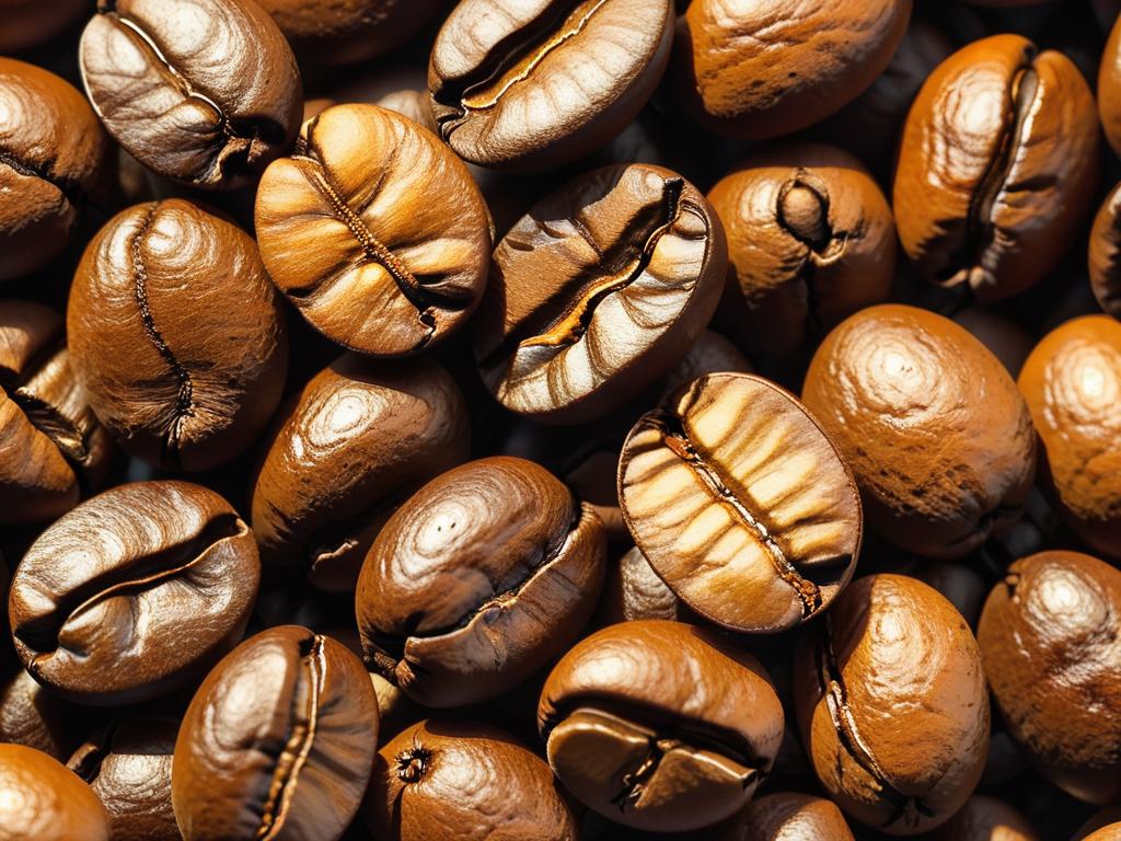Крупный план текстуры кофейных зерен