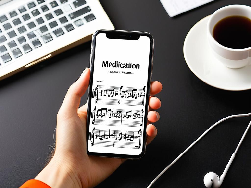 Классические мелодии для медитации на экране смартфона
