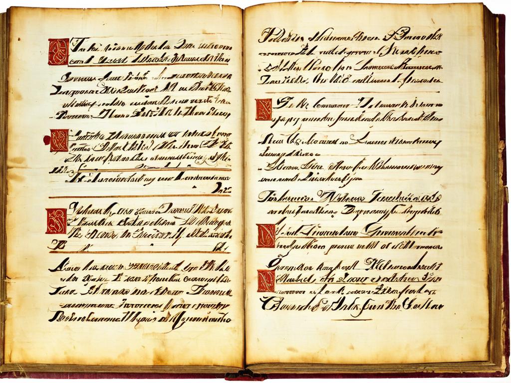 Старинная рукопись с прозвищами, которые впоследствии трансформировались в фамилии из-за внешнего
