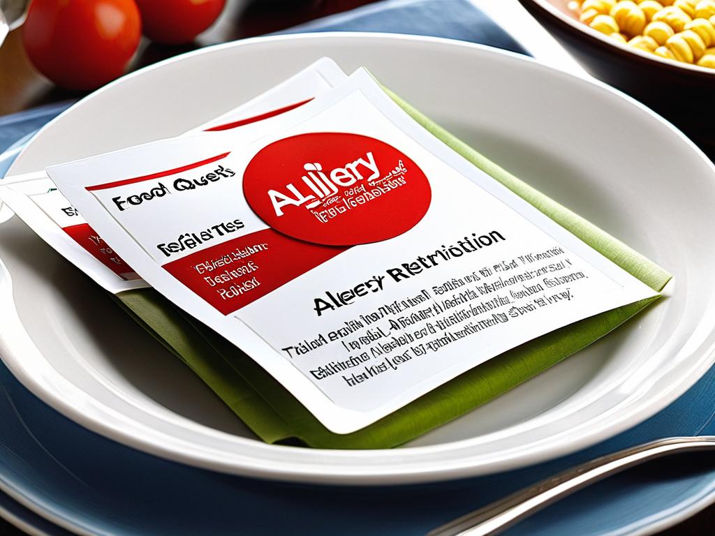Информация об аллергенах на продуктах