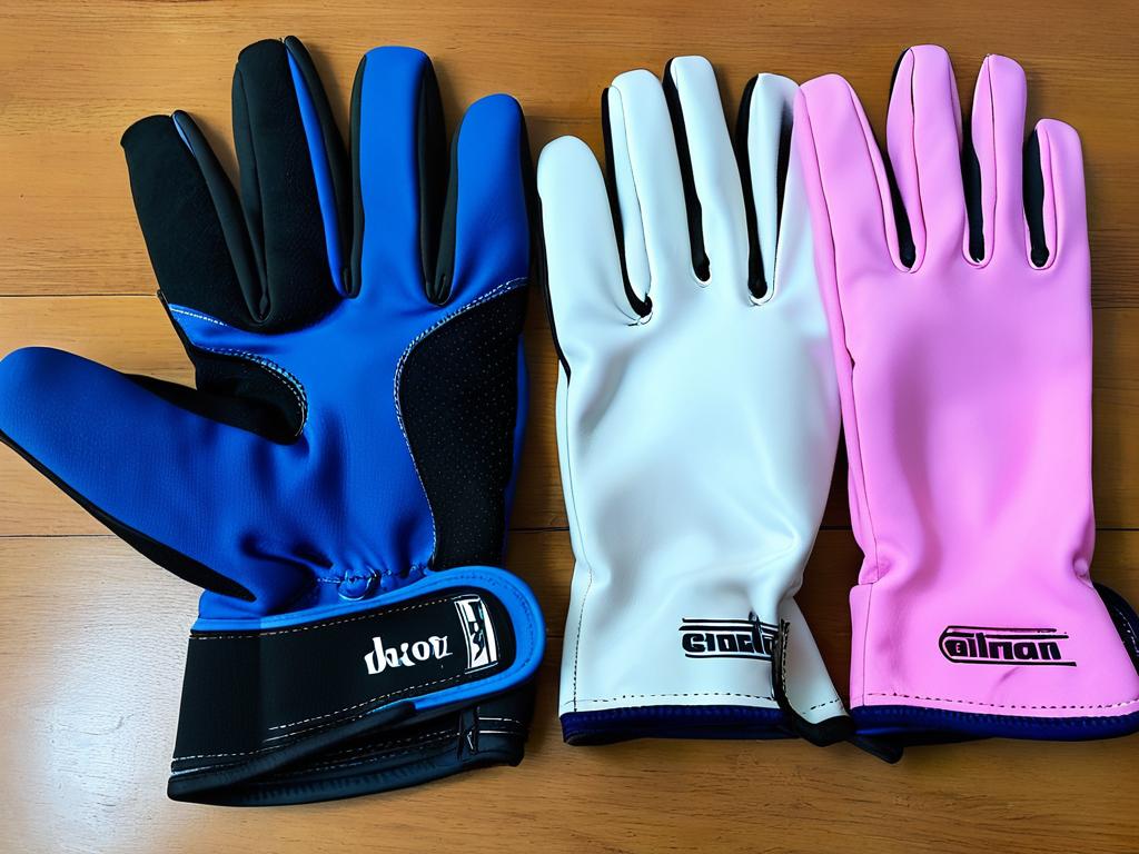 Примерка разных пар перчаток для выбора идеально подходящей